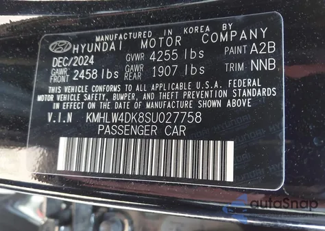 2025 Hyundai Elantra N from USA, damaged, VIN KMHLW4DK8SU027758